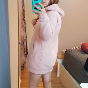 long hooded sweatshirt